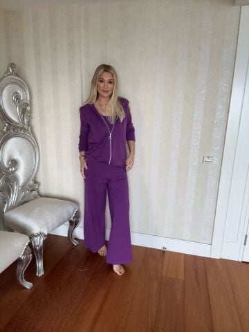 Karse 3lü Mor Takım