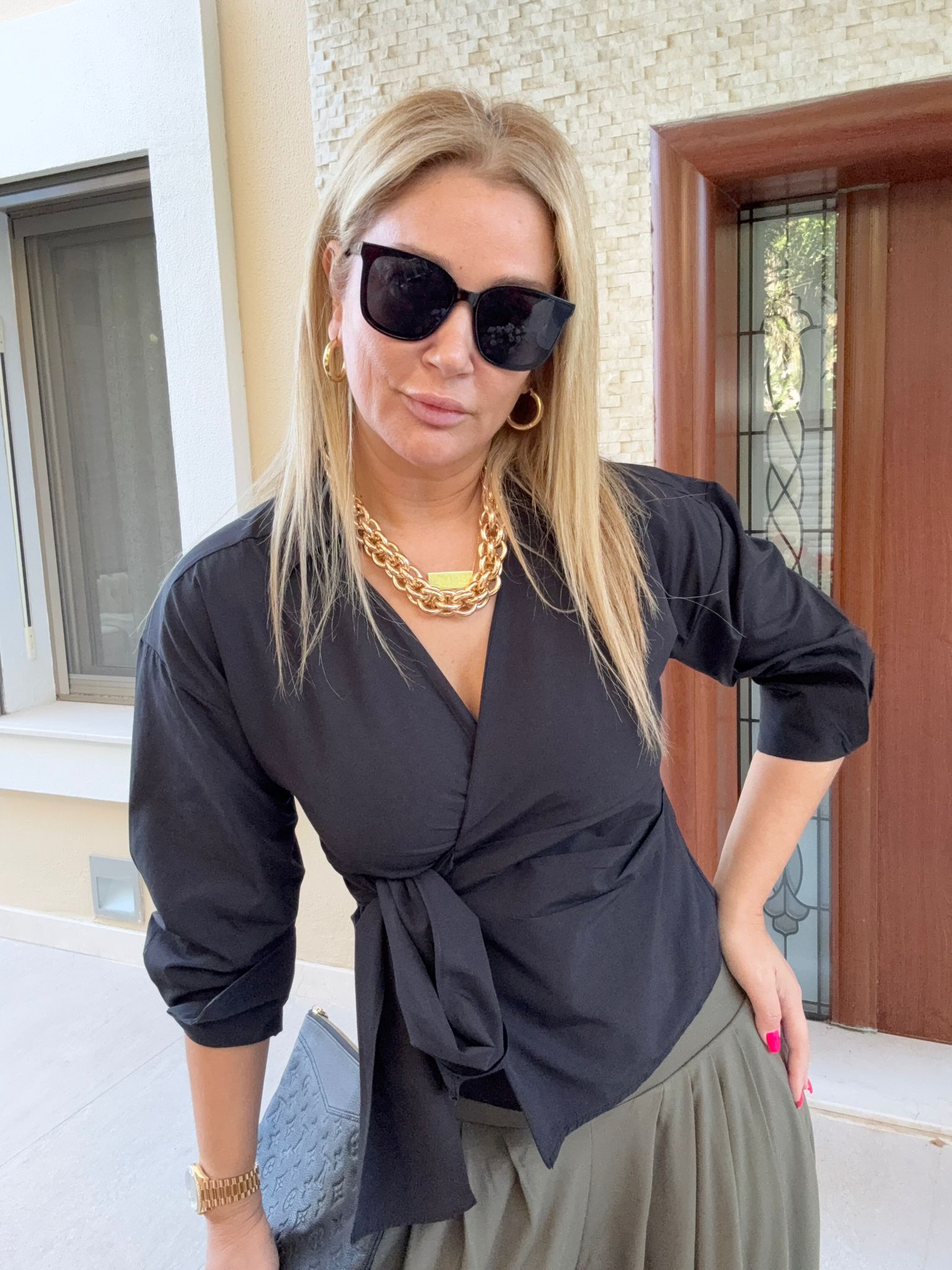 Fergie Siyah Gömlek