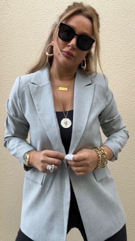 Vizard Gri Blazer