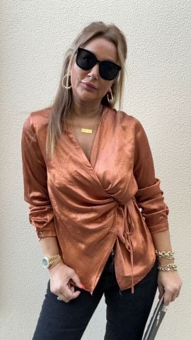 Misa Bakır Rengi Bluz