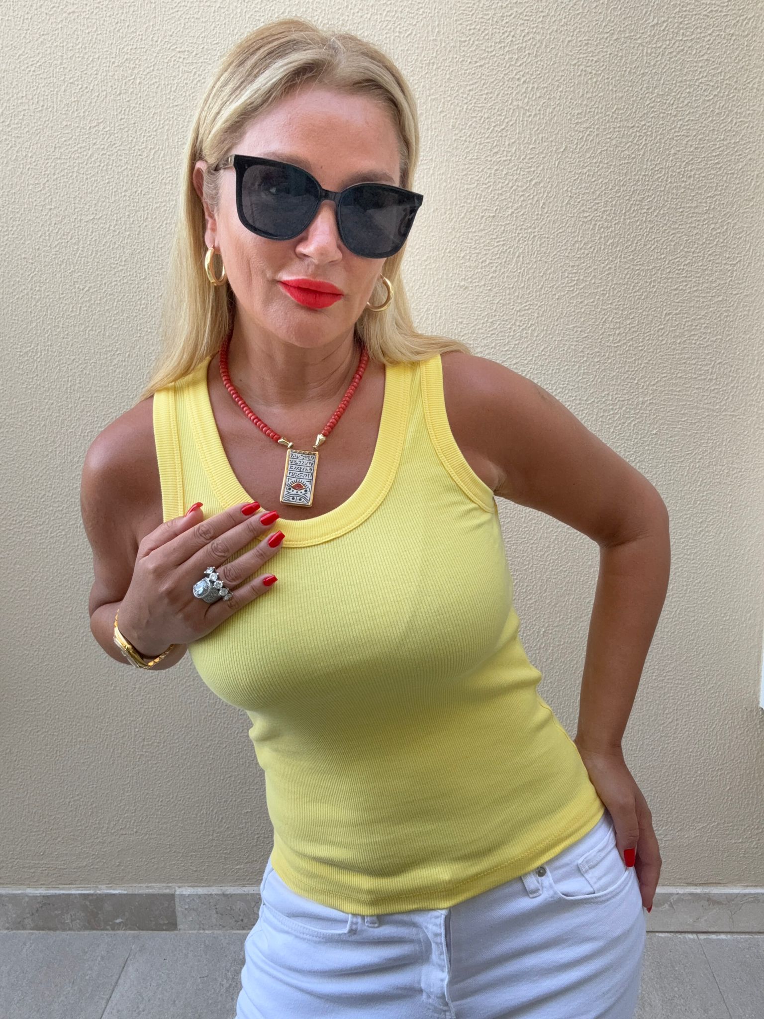 Zilga Sarı Fitilli Likralı Atlet