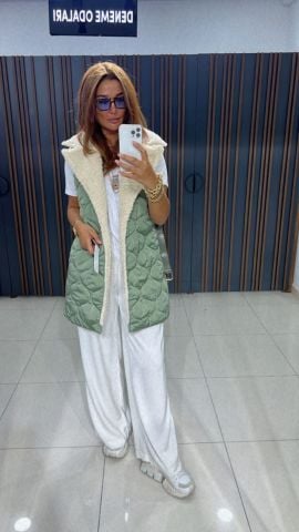 Glova Kadın Yeşil Yelek