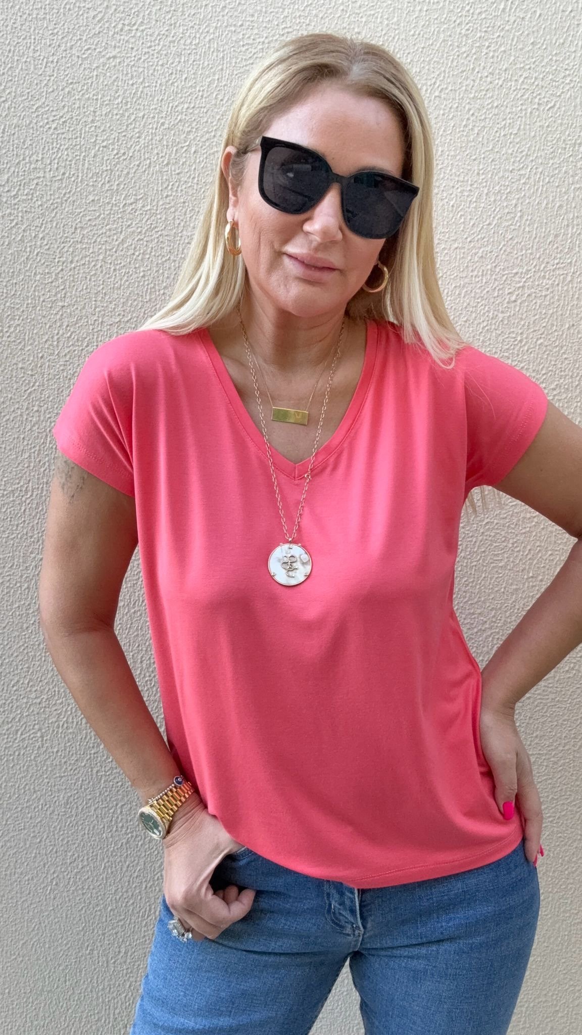 Sedy V Yaka Nar Rengi Basic