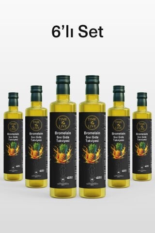 Avantajlı Paket 6 lı Ödemsavar Bromelain Sıvı Gıda Takviyesi