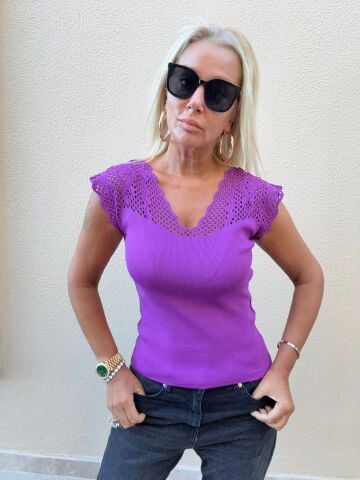 Tilda Mor Ajurlu Triko