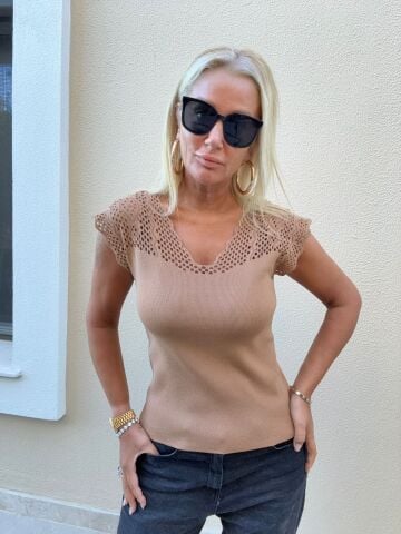 Tilda Camel Ajurlu Triko