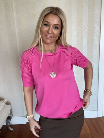 Zenya Pembe Büyük Beden Triko