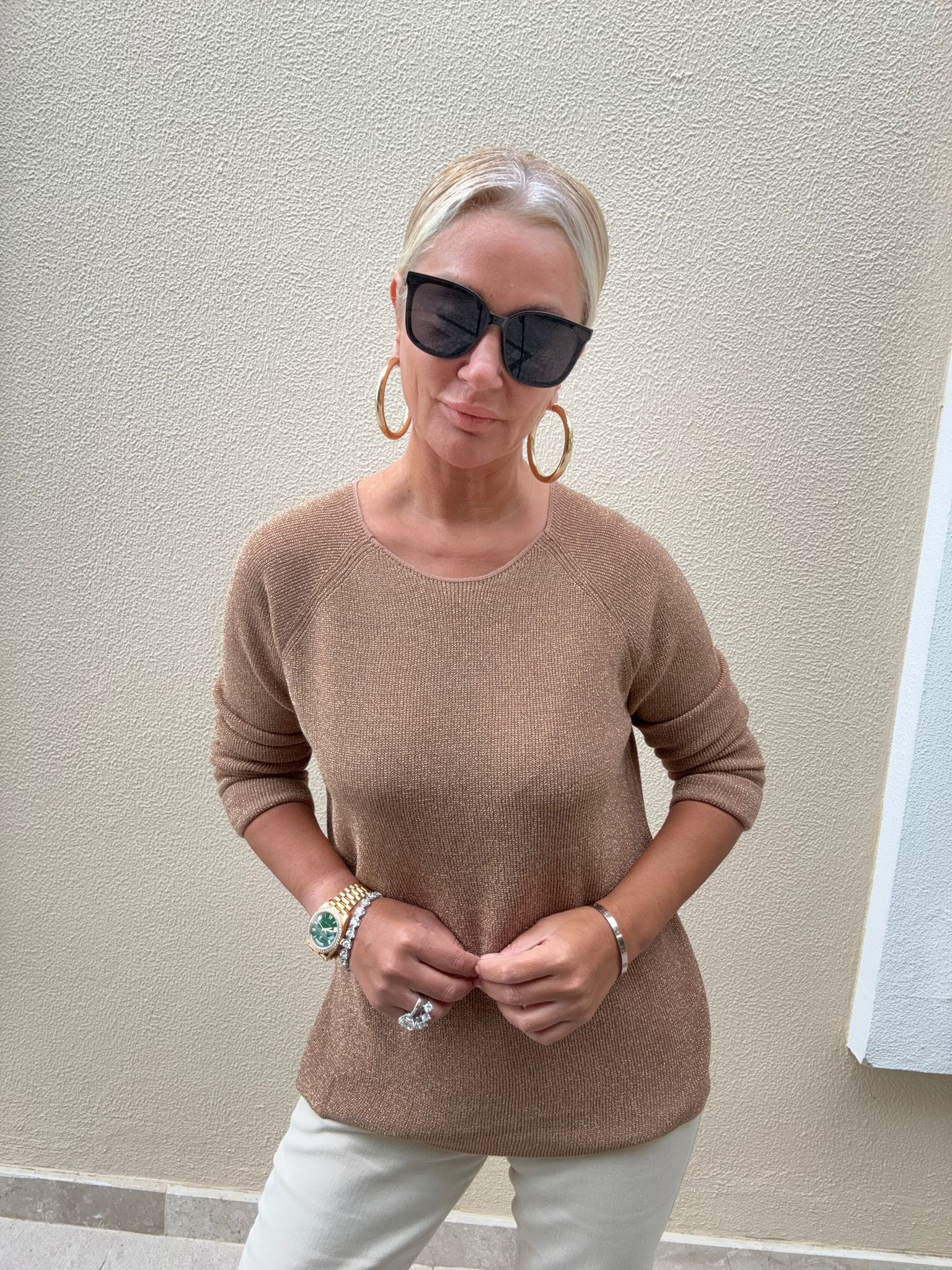 Swon Kadın Camel Triko