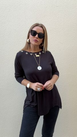 Evals Siyah Bluz