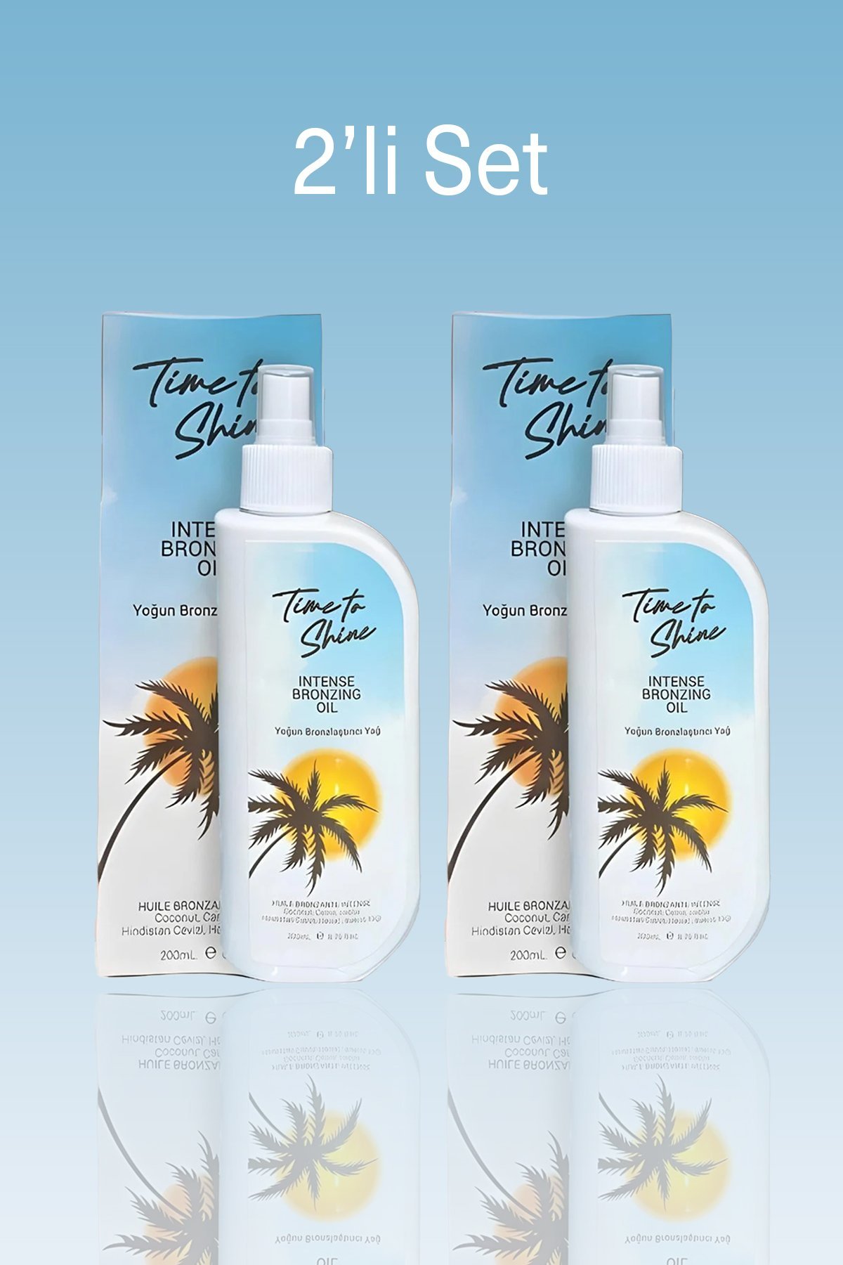 Shine Dark Bronzlaştırıcı Yağ 2 li Set