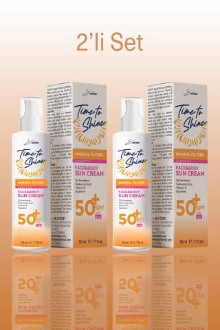 Güneş Koruyucu Leke Karşıtı 50 SPF Krem 2 li Set
