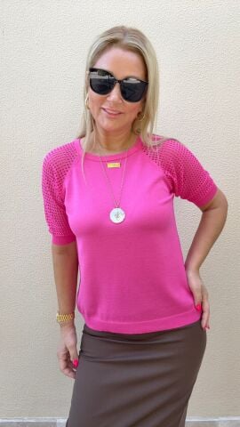 Tekla Fuşya Triko