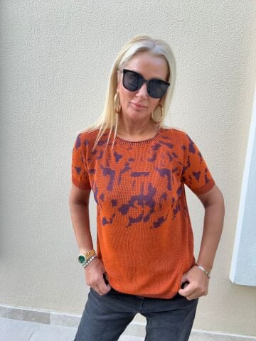 Olya Turuncu Triko