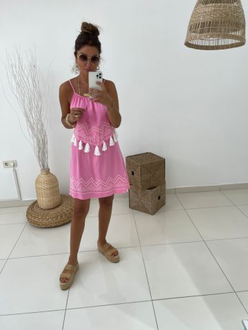 Storm Pembe Elbise