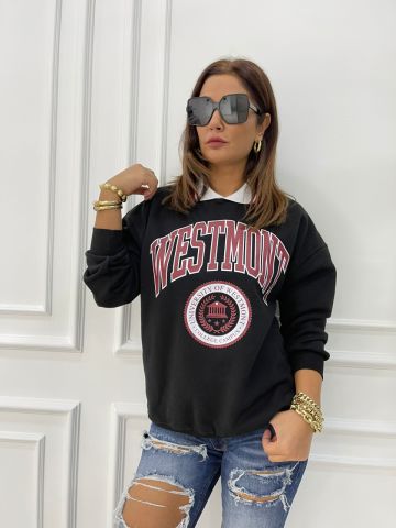 Westmont Siyah Sweat