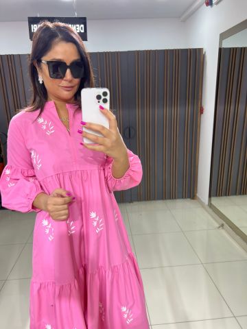 Label Pembe Elbise