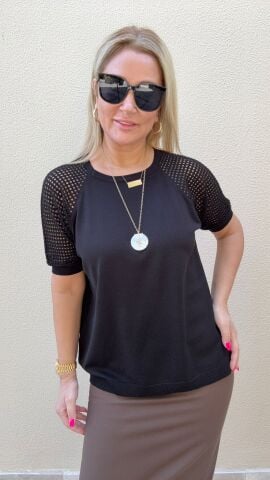 Tekla Siyah Triko