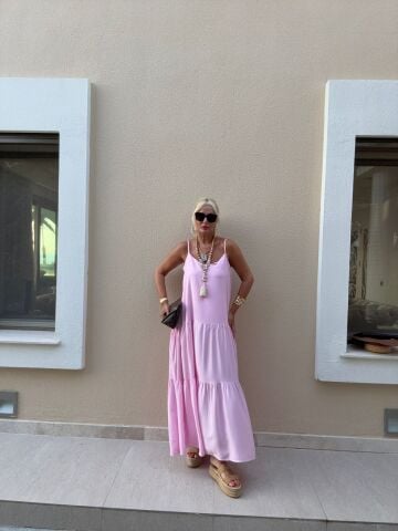 Merdis Pembe Elbise