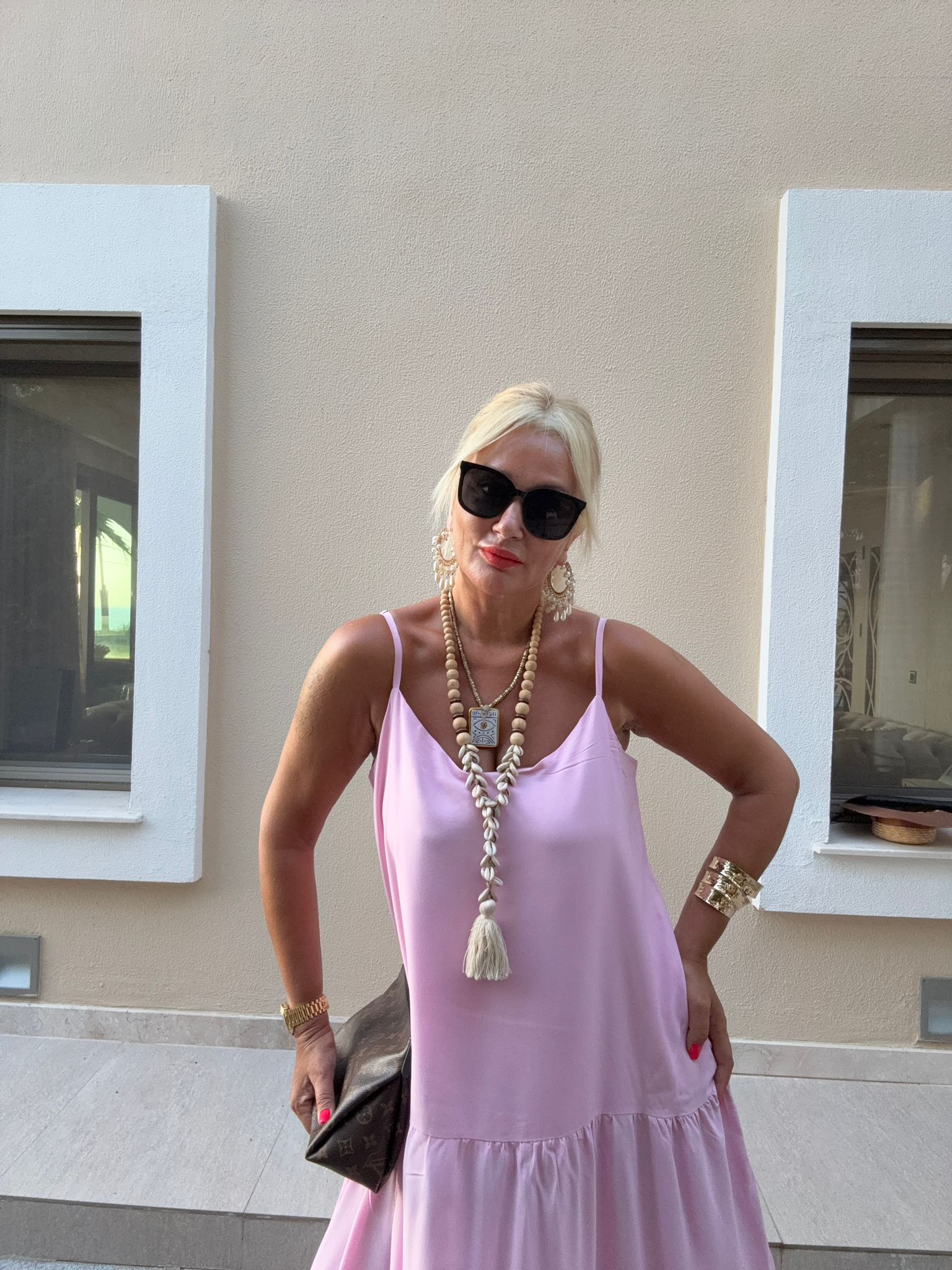 Merdis Pembe Elbise