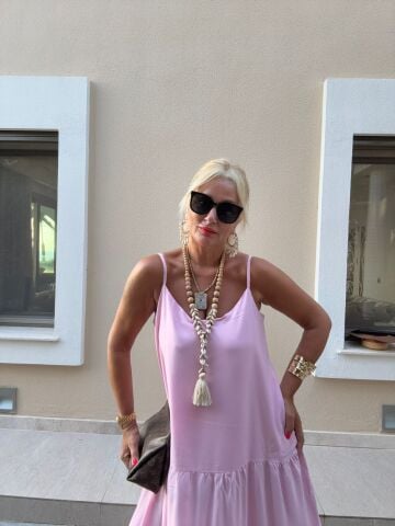 Merdis Pembe Elbise
