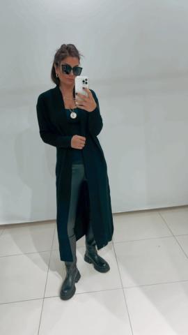 Siyah Uzun Hırka