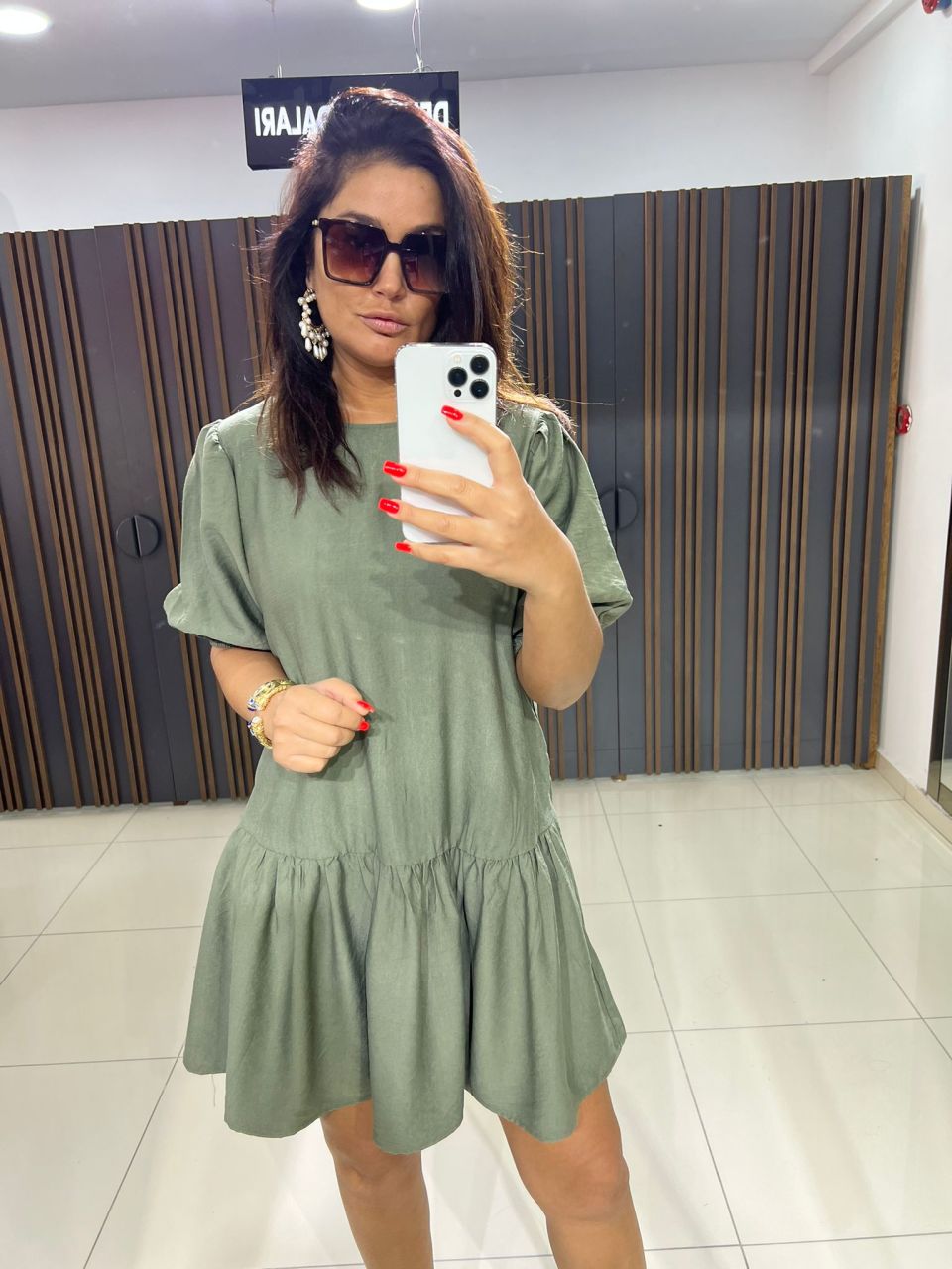 Micca Kadın Haki Elbise