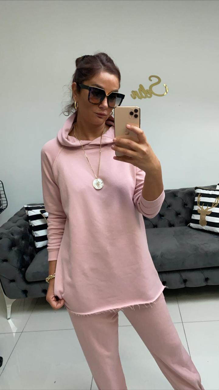 Astec Pudra Kapşonlu Sweat