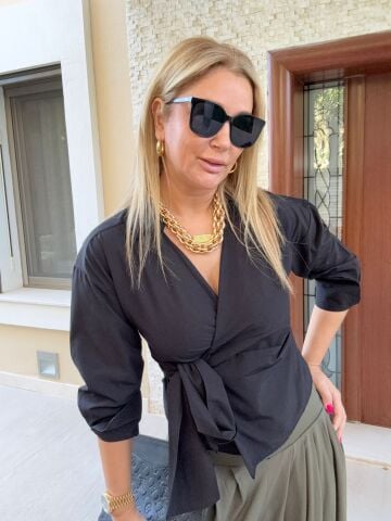 Fergie Siyah Gömlek