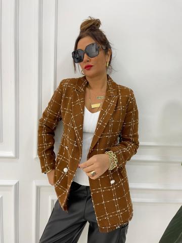 Brandy Kahve Blazer