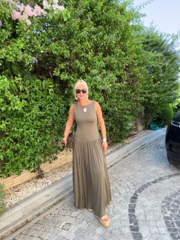 Lavish Haki Elbise HAKİ - L