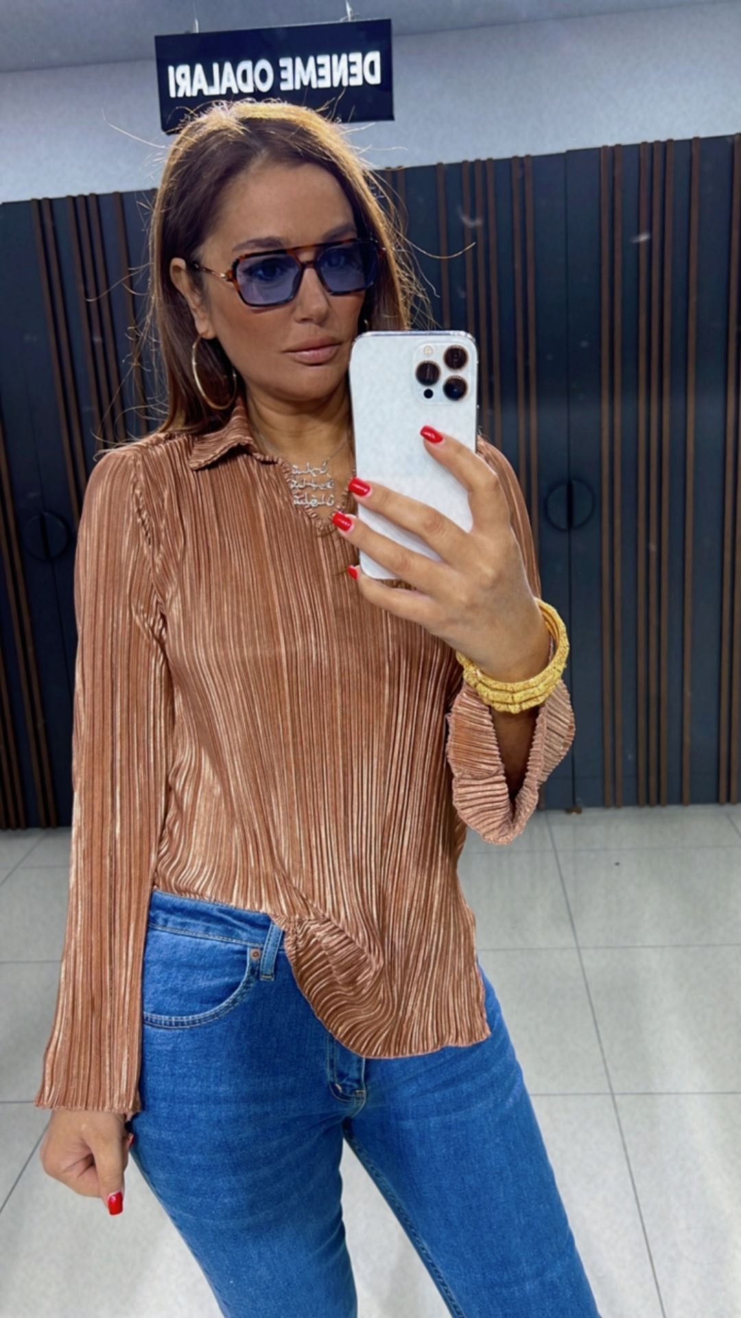 Crhistop Kadın Camel Bluz