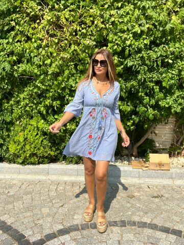 Betha İndigo Elbise