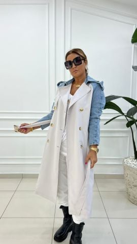 Keops Kadın Taş Rengi Trench