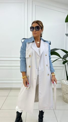 Keops Kadın Taş Rengi Trench