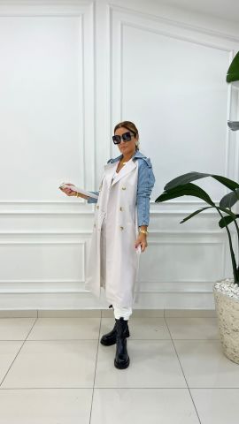 Keops Kadın Taş Rengi Trench