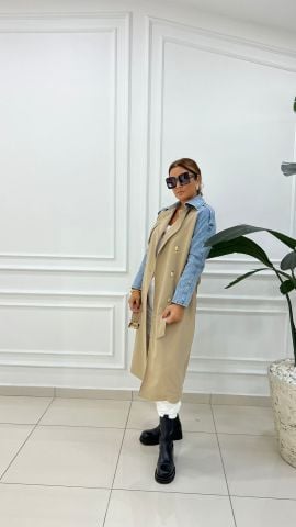 Keops Kadın Camel Trench