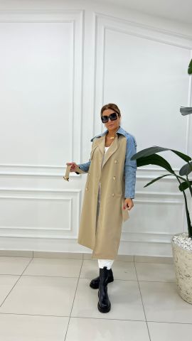 Keops Kadın Camel Trench