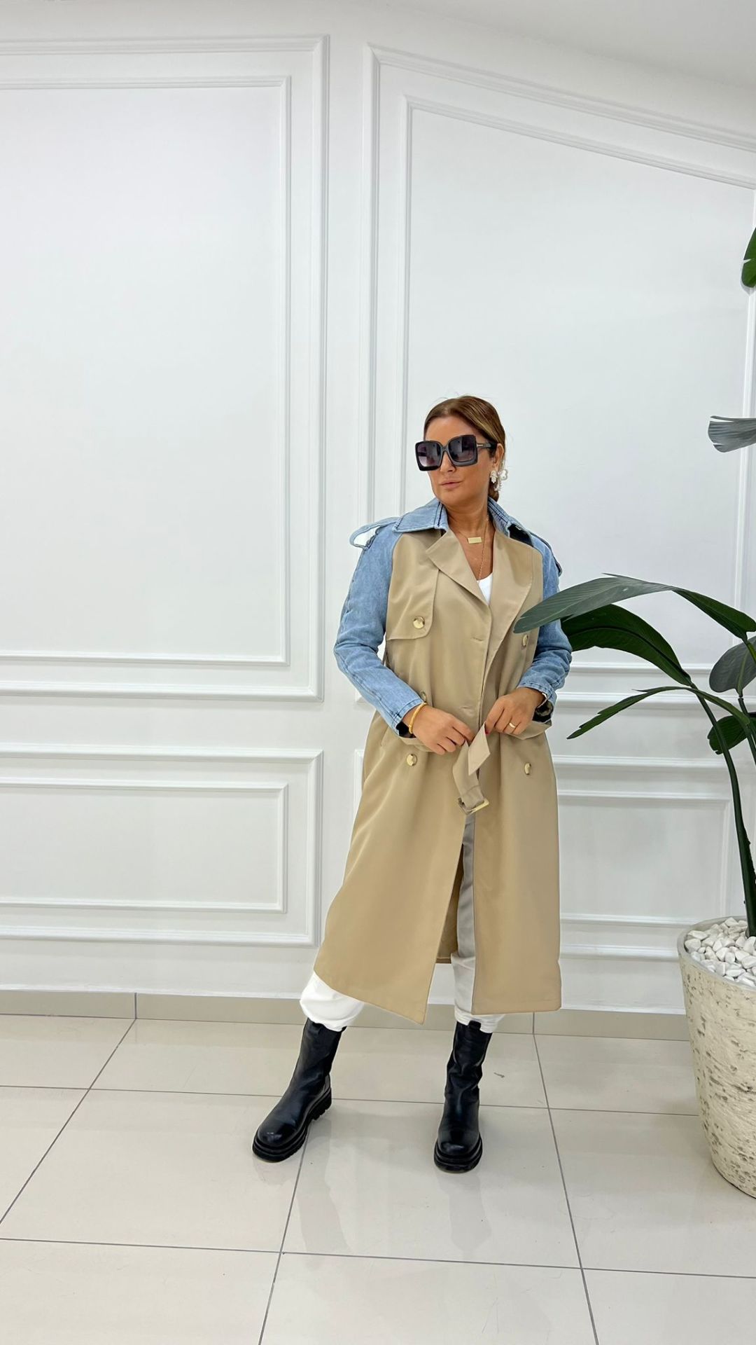Keops Kadın Camel Trench