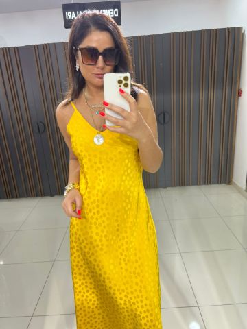 Glady Sarı Elbise