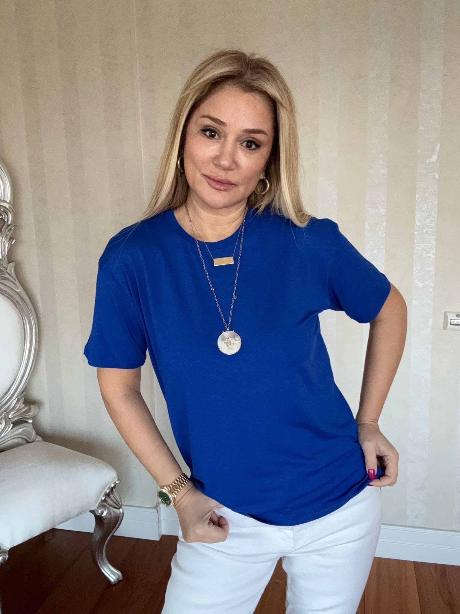 Orka Lacivert T-shirt