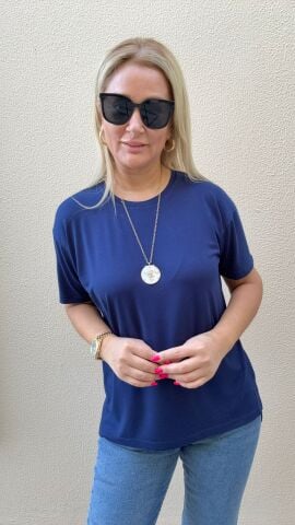 Orka Lacivert T-shirt