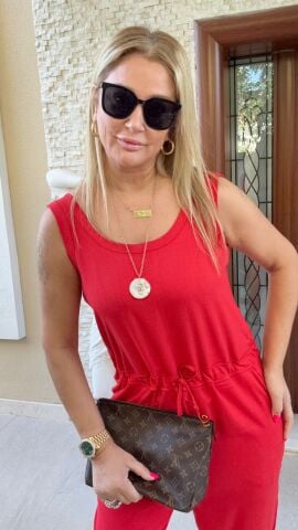 İzay Nar Rengi tulum