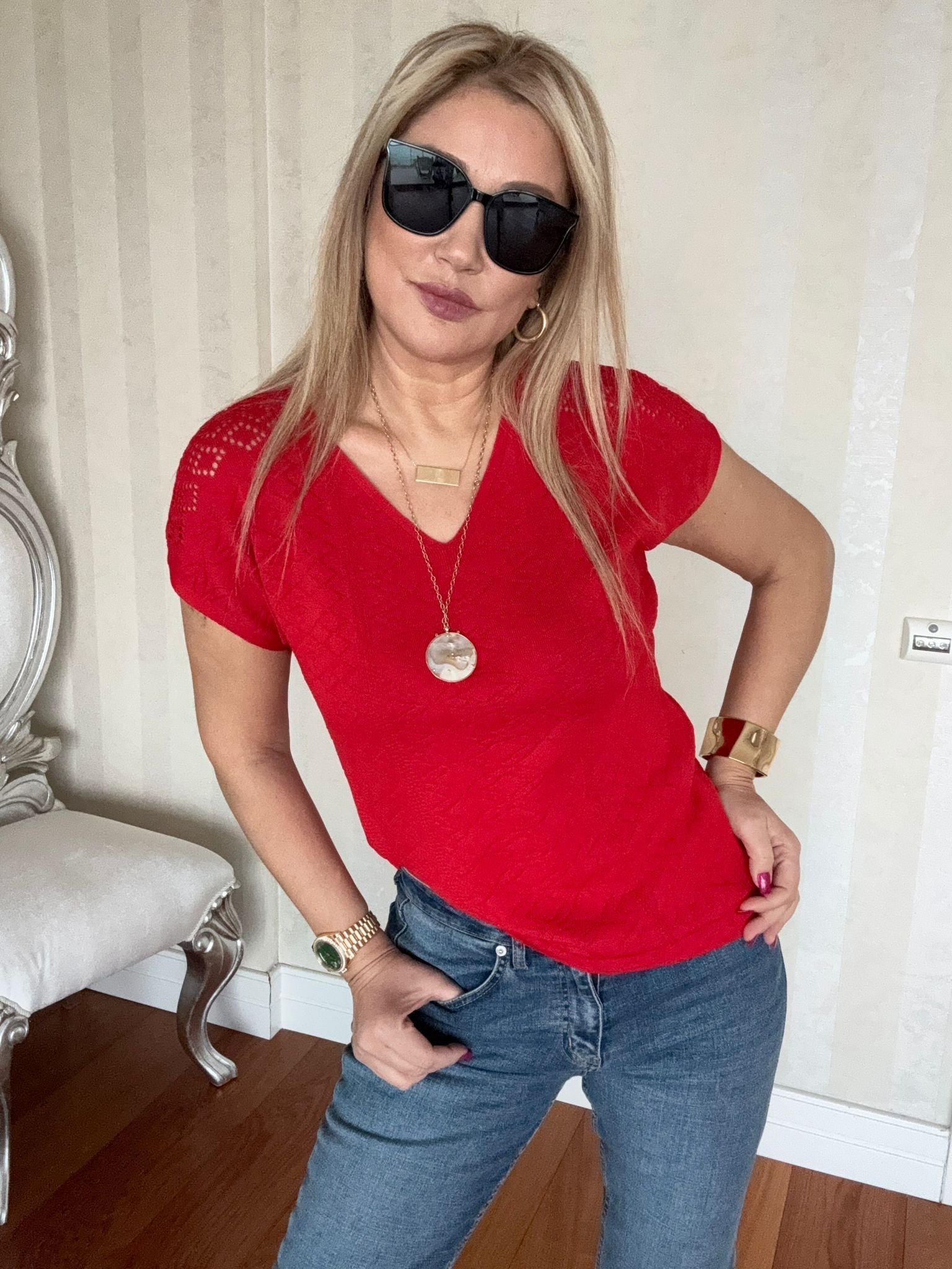 Clara Kırmızı Triko