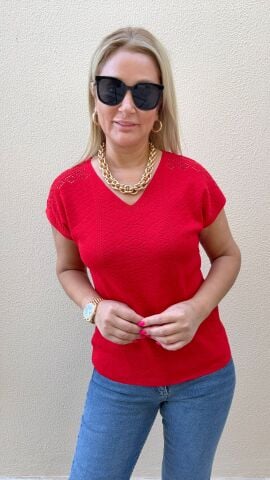 Clara Kırmızı Triko