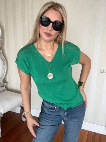 Clara Yeşil Triko