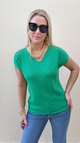 Clara Yeşil Triko