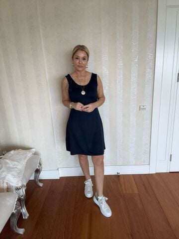 Lapis Lacivert Elbise LACİVERT - M