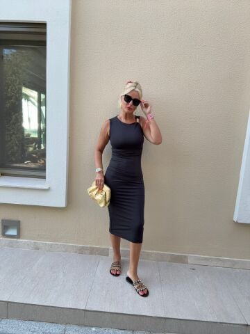 Lavie Siyah Elbise SİYAH - M