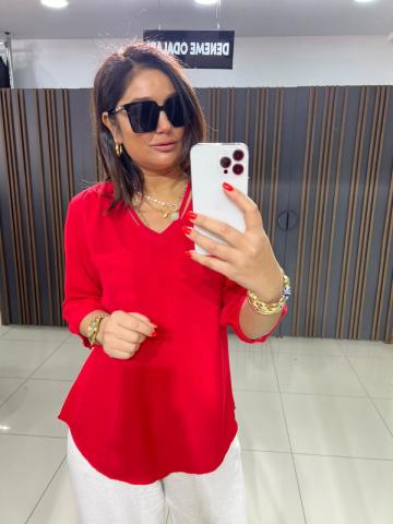 Monel Kırmızı Bluz