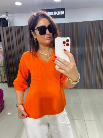Monel Orange Bluz